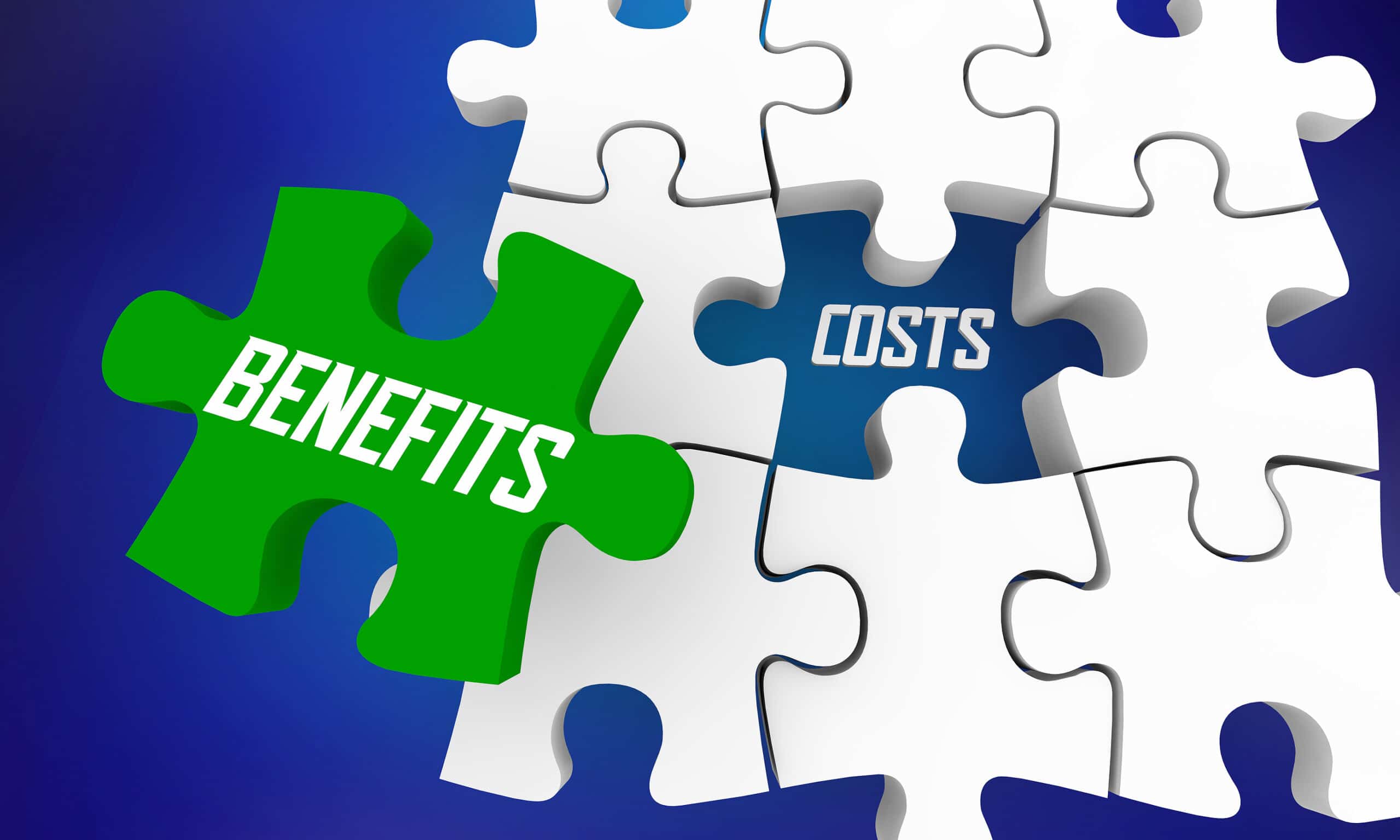 Benefits Vs Costs Puzzle Pieces CBA Cost Benefit Analysis ...